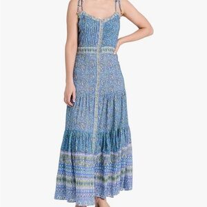 NWT Veronica Beard Windansea Dress in Electric Blue Multi XS